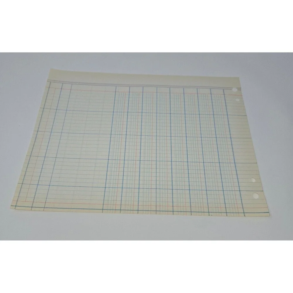 Accounting Ledger 50 Sheets Double Sided 24 Columns 9.25